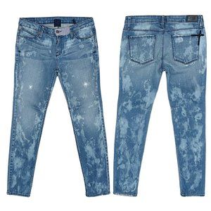 RtA Road to Awe Bleached Distressed Denim Boyfriend Skinny Jeans Women’s Size 29